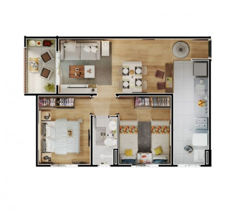 Imagem Apartamento com 2 Quartos à Venda, 50 m²em Jardim Record - Taboão da Serra Imagem Apartamento com 2 Quartos à Venda, 50 m²em Jardim Record - Taboão da Serra
