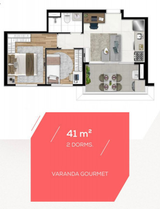 Apartamento com 2 Quartos à Venda, 41 m² em Barra Funda - São Paulo