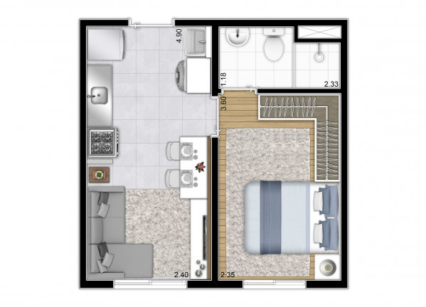 Imagem Apartamento com 1 Quarto à Venda, 31 m² em Parque Maria Helena - São Paulo Imagem Apartamento com 1 Quarto à Venda, 31 m² em Parque Maria Helena - São Paulo