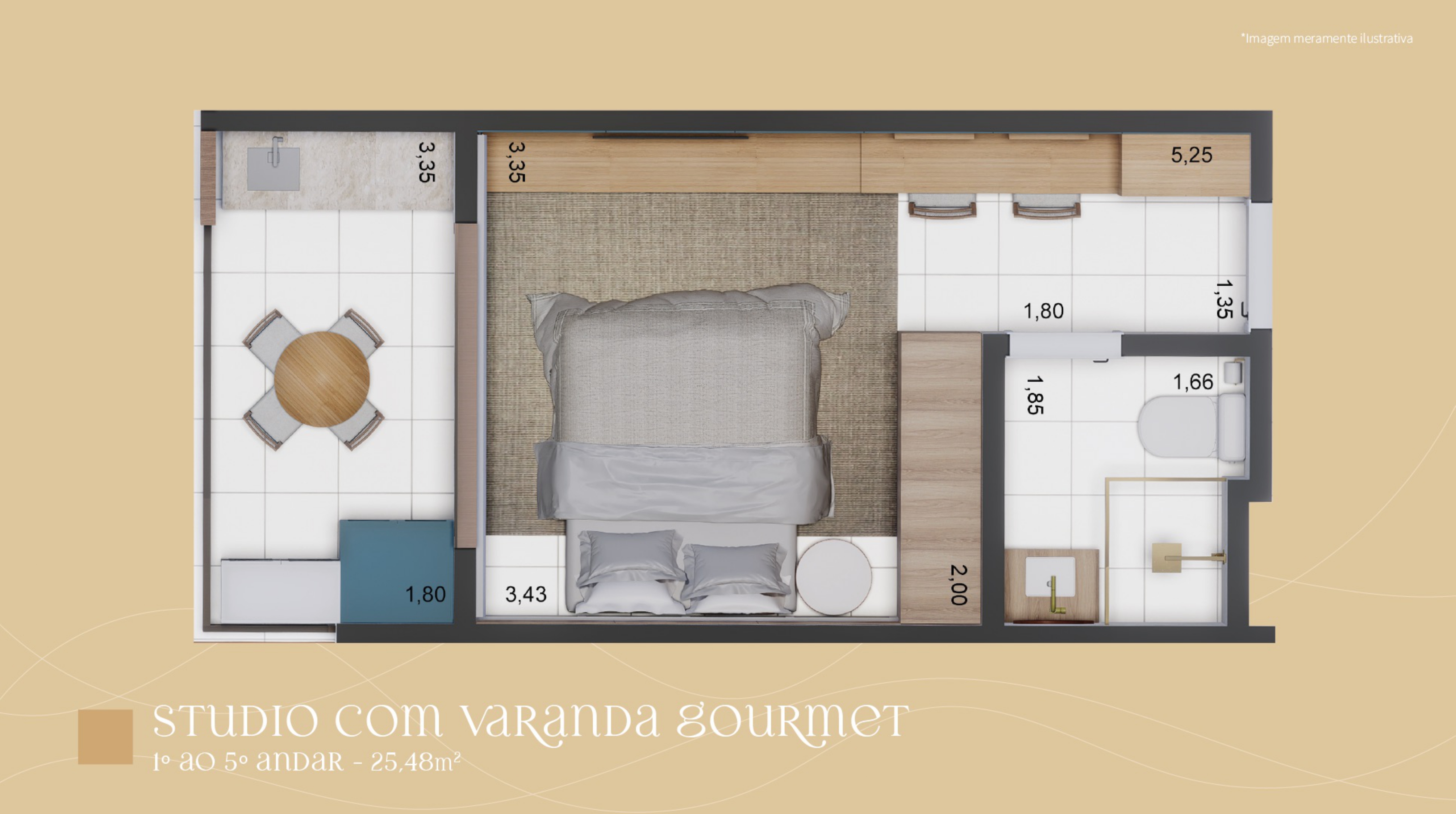 Imagem Apartamento com 1 Quarto à Venda, 25 m² em Centro - Tamandaré