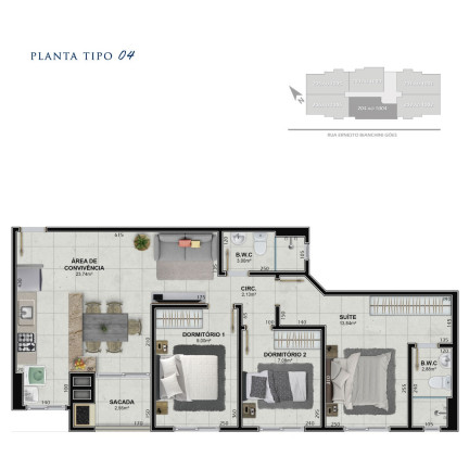 Imagem Apartamento com 3 Quartos à Venda, 78 m² em Próspera - Criciúma Imagem Apartamento com 3 Quartos à Venda, 78 m² em Próspera - Criciúma