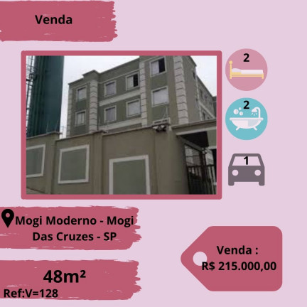 Imagem Apartamento com 2 Quartos à Venda, 48 m² em Mogi Moderno - Mogi das Cruzes