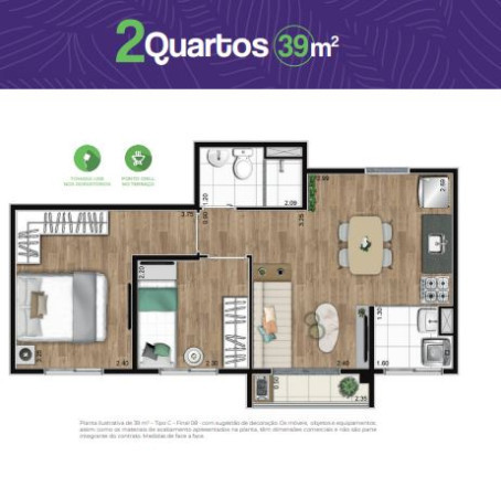 Imagem Apartamento com 2 Quartos à Venda, 41 m² em Jardim Celeste - São Paulo