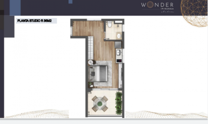 Imagem Studio com 1 Quarto à Venda, 37 m² em Sacomã - São Paulo Imagem Studio com 1 Quarto à Venda, 37 m² em Sacomã - São Paulo