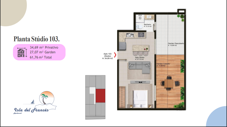 Imagem Studio com 1 Quarto à Venda, 25 m² em Canasvieiras - Florianópolis Imagem Studio com 1 Quarto à Venda, 25 m² em Canasvieiras - Florianópolis