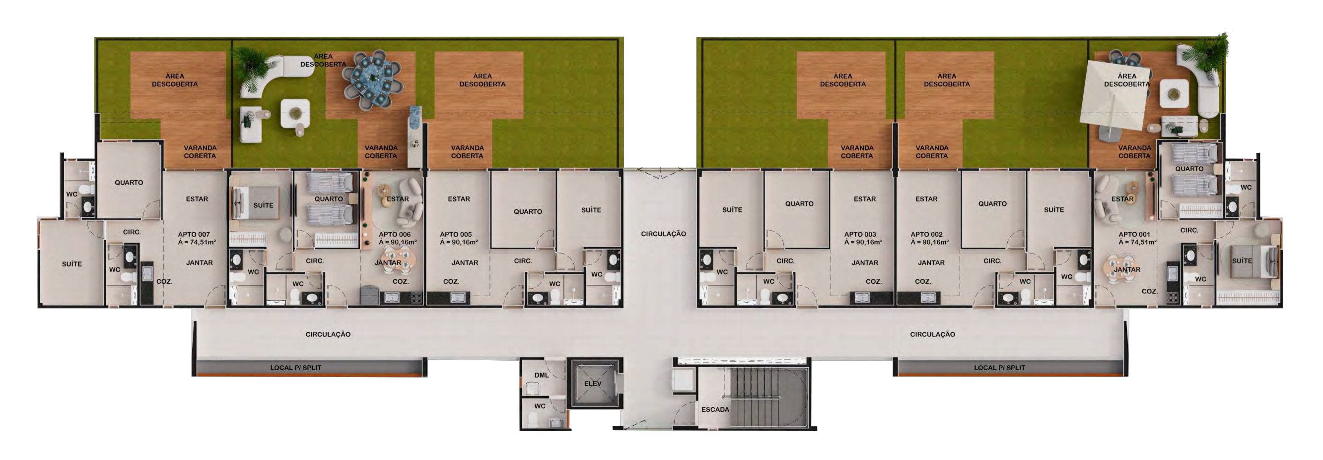 Imagem Apartamento com 1 Quarto à Venda, 31 m²em Muro Alto - ipojuca