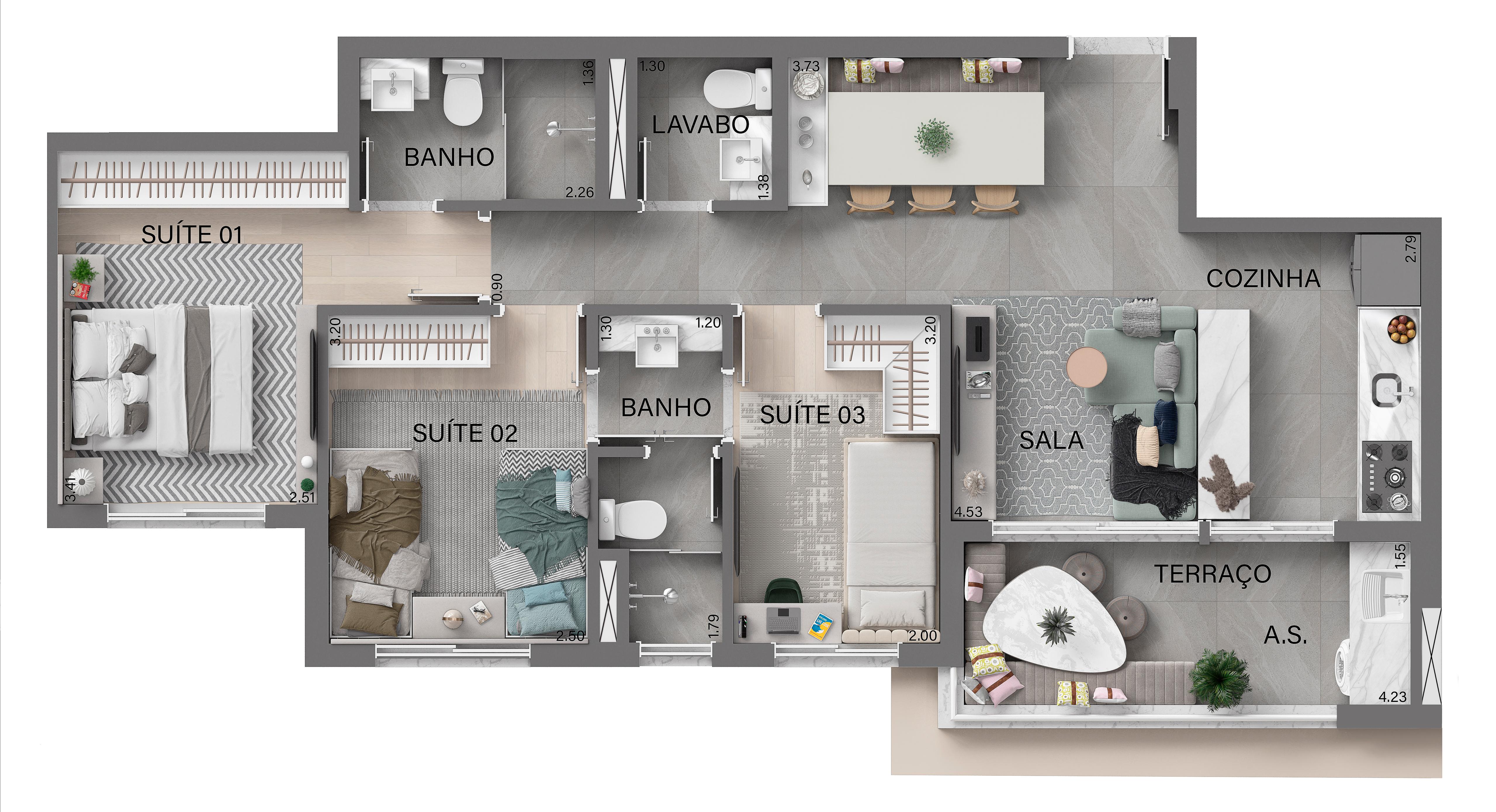 Imagem Apartamento com 2 Quartos à Venda, 57 m² em Nova Aldeinha/Aldeia - Barueri