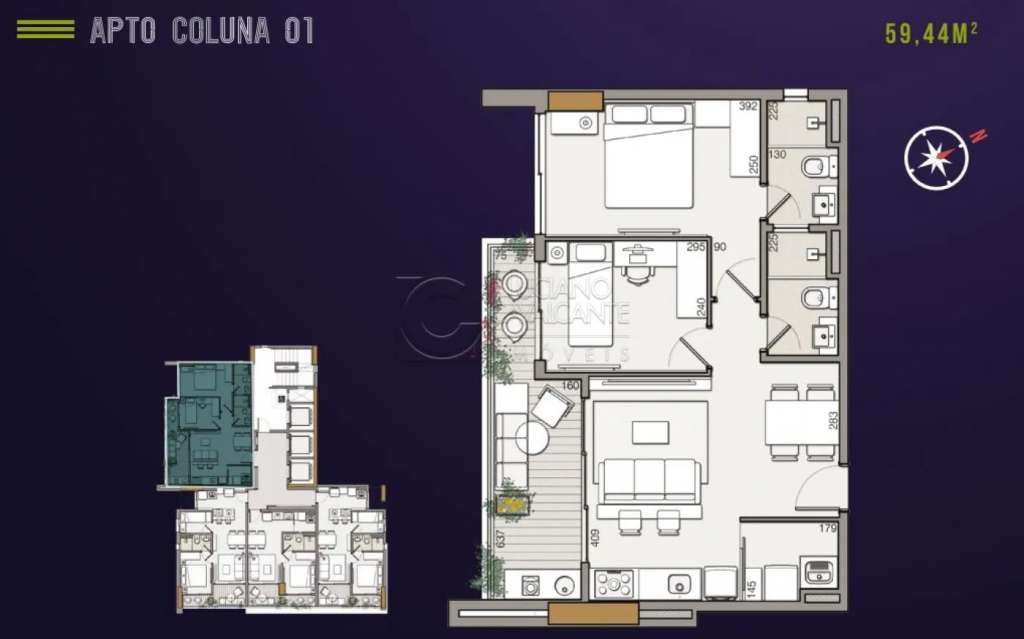Imagem Apartamento com 2 Quartos à Venda, 45 m²em Meireles - Fortaleza Imagem Apartamento com 2 Quartos à Venda, 45 m²em Meireles - Fortaleza