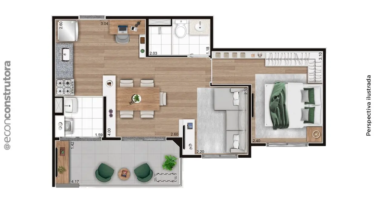 Imagem Apartamento com 2 Quartos à Venda, 44 m² em Vila Bertioga - São Paulo