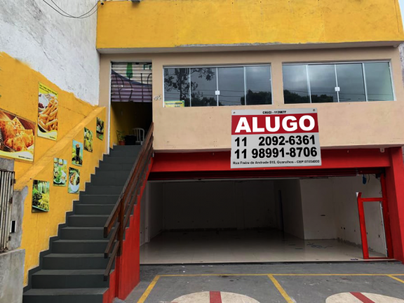Ponto Comercial para Alugar, 82 m² em Jardim São João - Guarulhos