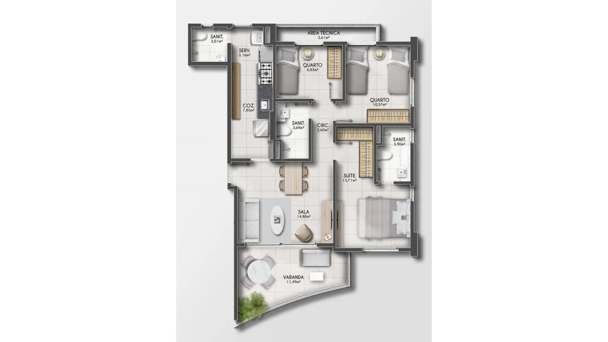 Imagem Apartamento com 3 Quartos à Venda, 61 m²em Horto Florestal - Salvador Imagem Apartamento com 3 Quartos à Venda, 61 m²em Horto Florestal - Salvador