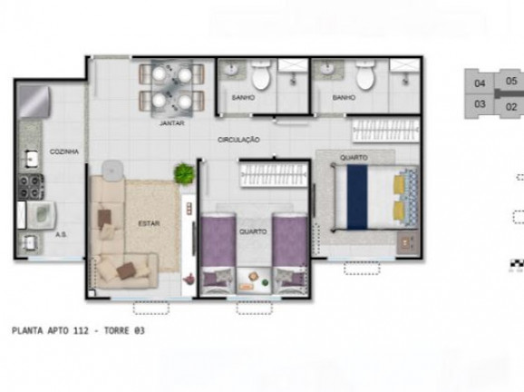 Imagem Apartamento com 2 Quartos à Venda, 46 m² em Encantado - Rio De Janeiro Imagem Apartamento com 2 Quartos à Venda, 46 m² em Encantado - Rio De Janeiro