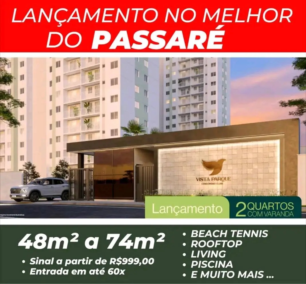 Apartamento com 2 Quartos à Venda, 49 m²em Passaré - Fortaleza