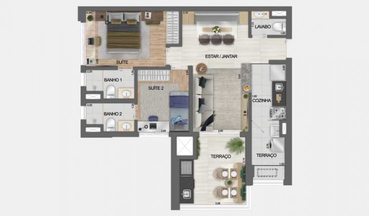 Imagem Apartamento com 2 Quartos à Venda, 64 m² em Jardim Independência - São Paulo