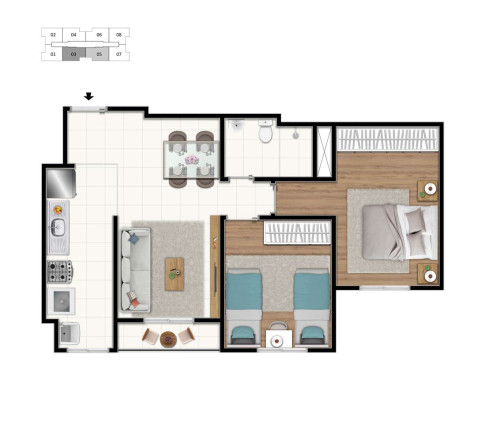 Imagem Apartamento com 2 Quartos à Venda, 47 m² em Irajá - Rio de Janeiro Imagem Apartamento com 2 Quartos à Venda, 47 m² em Irajá - Rio de Janeiro