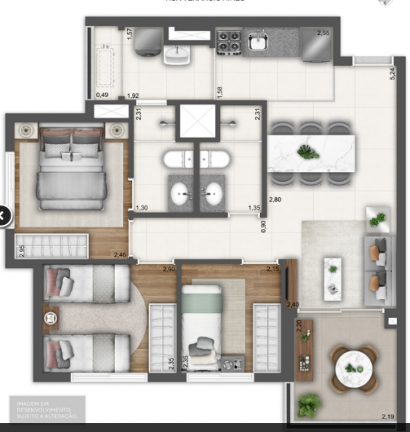 Imagem Apartamento com 2 Quartos à Venda, 64 m² em Vila Pompéia - São Paulo
