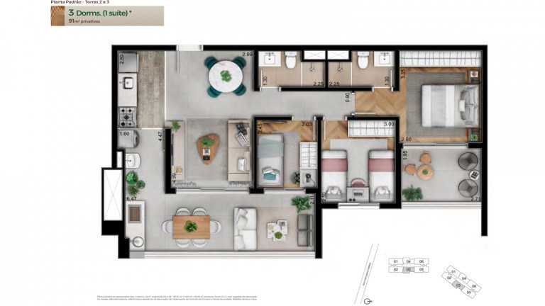 Imagem Apartamento com 3 Quartos à Venda, 91 m² em Vila Anastácio - São Paulo