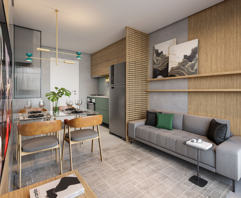 Imagem Apartamento com 2 Quartos à Venda, 30 m²em Jardim Santa Cruz (Campo Grande) - São Paulo