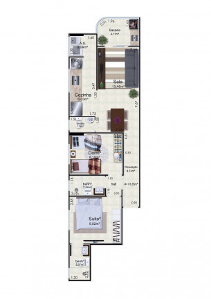 Imagem Apartamento com 2 Quartos à Venda, 71 m² em Caiçara - Praia Grande