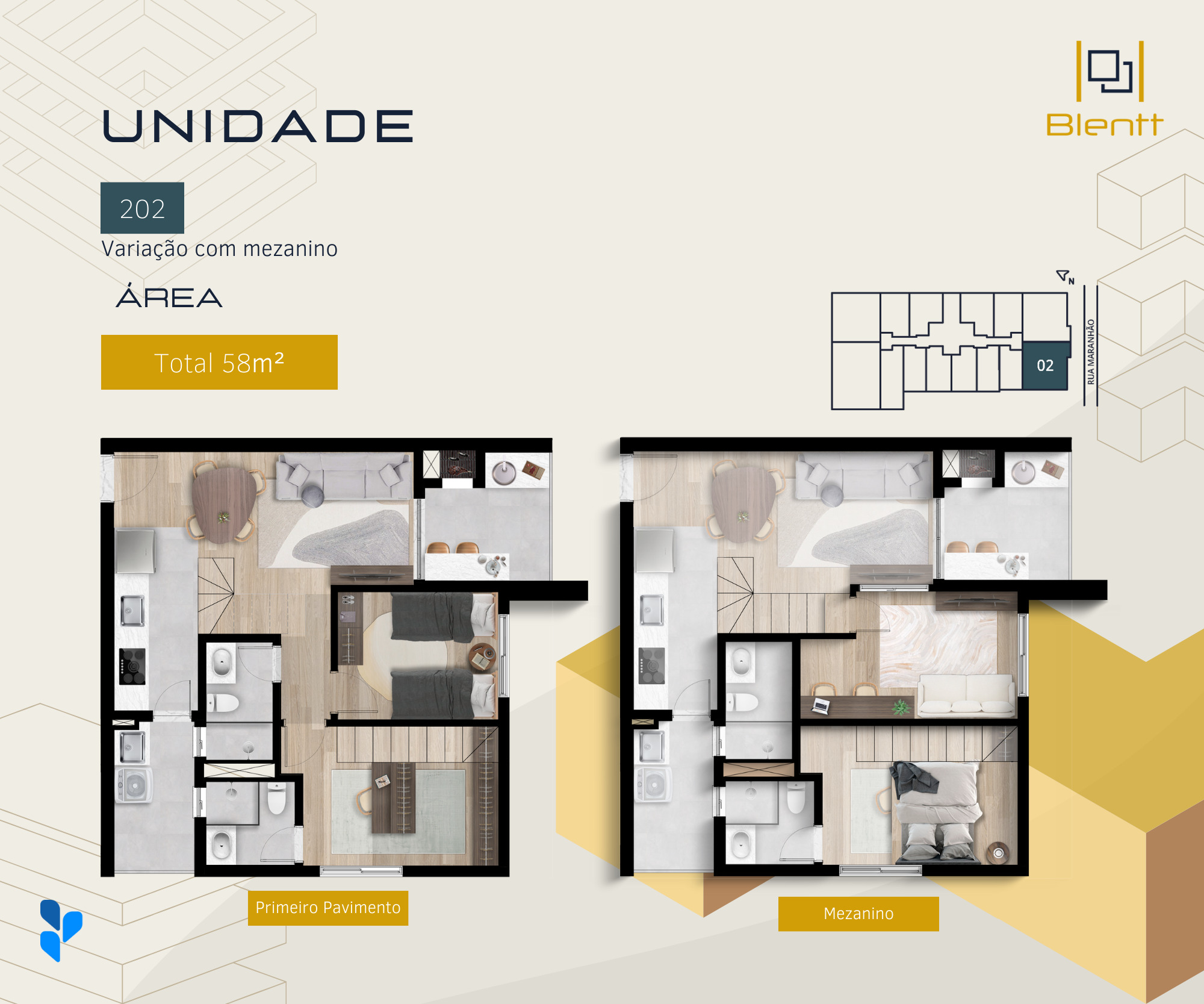 Imagem Apartamento com 2 Quartos à Venda, 58 m²em Portão - Curitiba