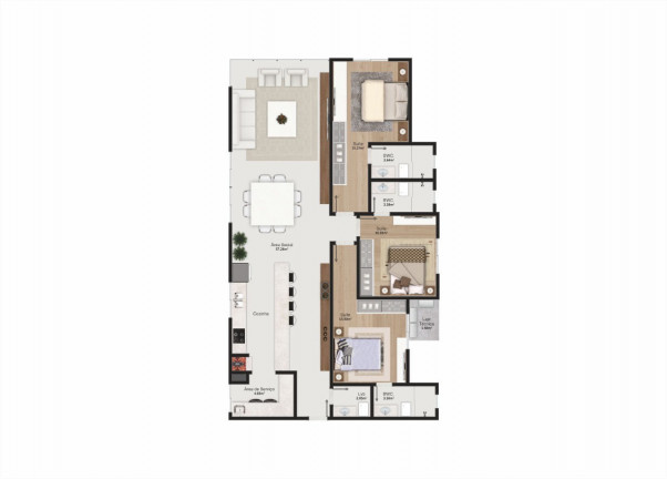 Imagem Apartamento com 3 Quartos à Venda, 126 m² em Pioneiros - Balneário Camboriú