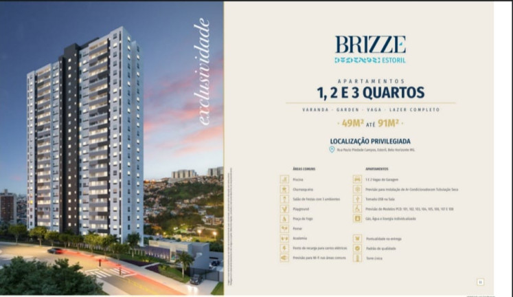 Apartamento com 3 Quartos à Venda, 91 m² em Estoril - Belo Horizonte