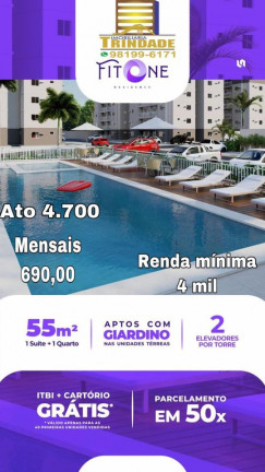 Imagem Apartamento com 2 Quartos à Venda, 55 m² em Turu - São Luís Imagem Apartamento com 2 Quartos à Venda, 55 m² em Turu - São Luís