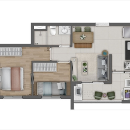 Imagem Apartamento com 1 Quarto à Venda, 41 m² em Água Branca - São Paulo