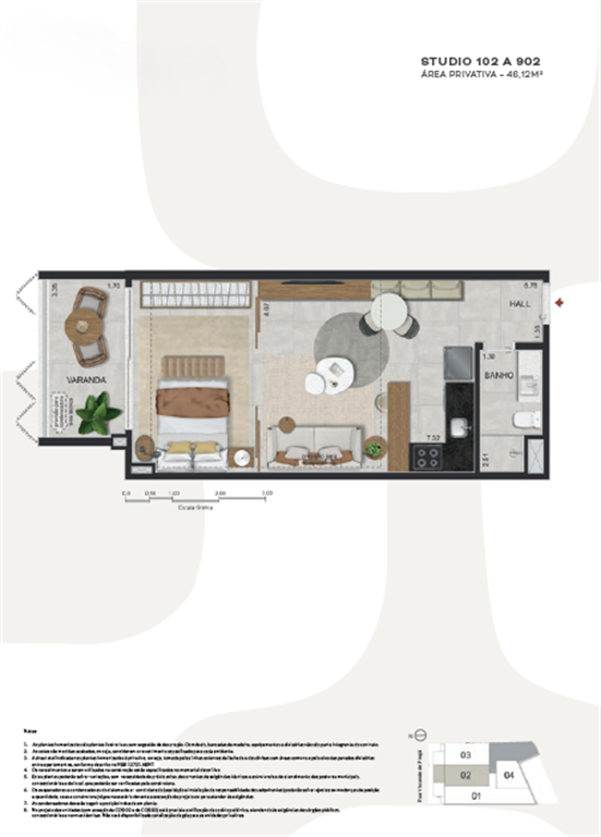 Imagem Studio com 1 Quarto à Venda, 46 m²em Ipanema - Rio de Janeiro Imagem Studio com 1 Quarto à Venda, 46 m²em Ipanema - Rio de Janeiro