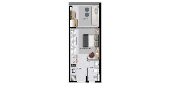 Imagem Apartamento com 2 Quartos à Venda, 49 m² em Mirandópolis - São Paulo Imagem Apartamento com 2 Quartos à Venda, 49 m² em Mirandópolis - São Paulo