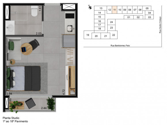 Imagem Studio à Venda, 25 m² em Vila Cordeiro - São Paulo