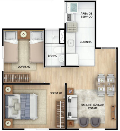 Imagem Apartamento com 2 Quartos à Venda, 41 m² em Campo Grande - Rio de Janeiro Imagem Apartamento com 2 Quartos à Venda, 41 m² em Campo Grande - Rio de Janeiro
