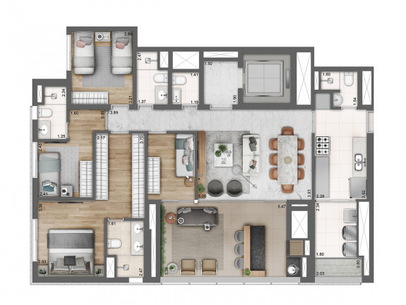 Imagem Apartamento com 4 Quartos à Venda, 190 m² em Perdizes - São Paulo Imagem Apartamento com 4 Quartos à Venda, 190 m² em Perdizes - São Paulo