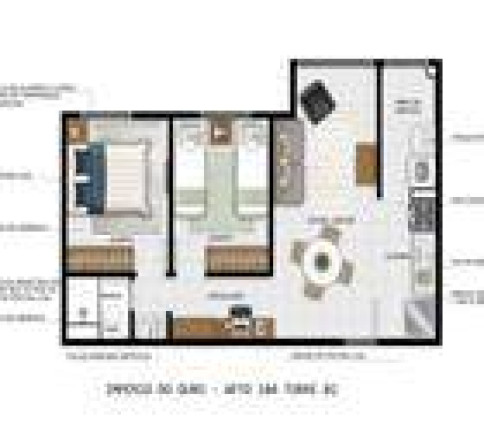 Imagem Apartamento com 2 Quartos à Venda, 46 m² em Maria Paula - São Gonçalo