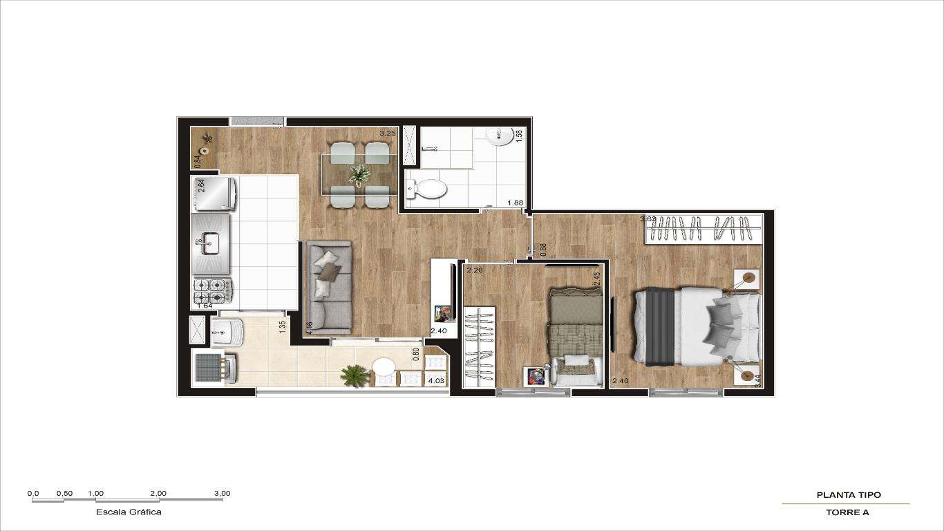 Imagem Apartamento com 2 Quartos à Venda, 42 m²em Vila Guaca - São Paulo