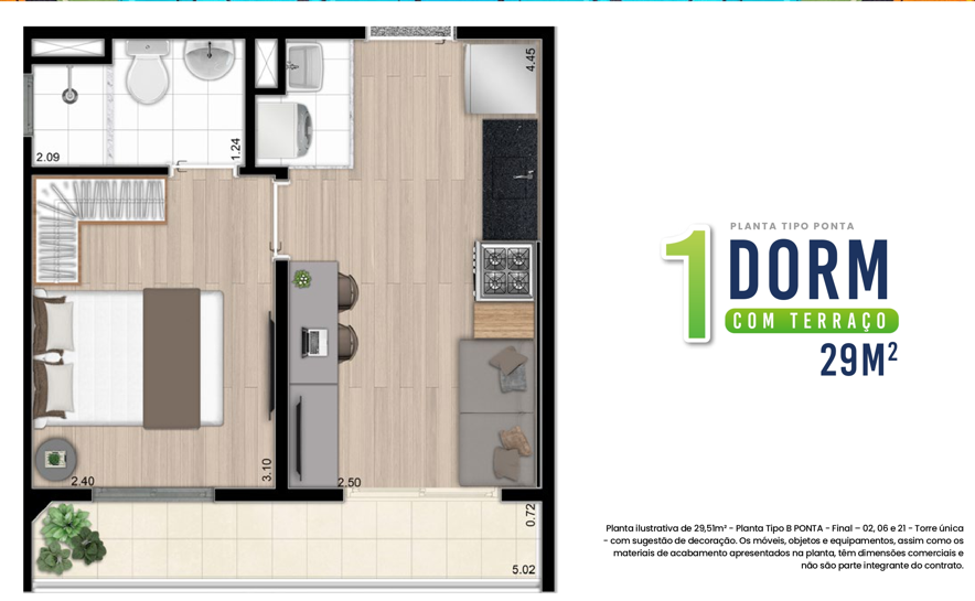 Imagem Apartamento com 2 Quartos à Venda, 43 m²em Campos Elíseos - São Paulo