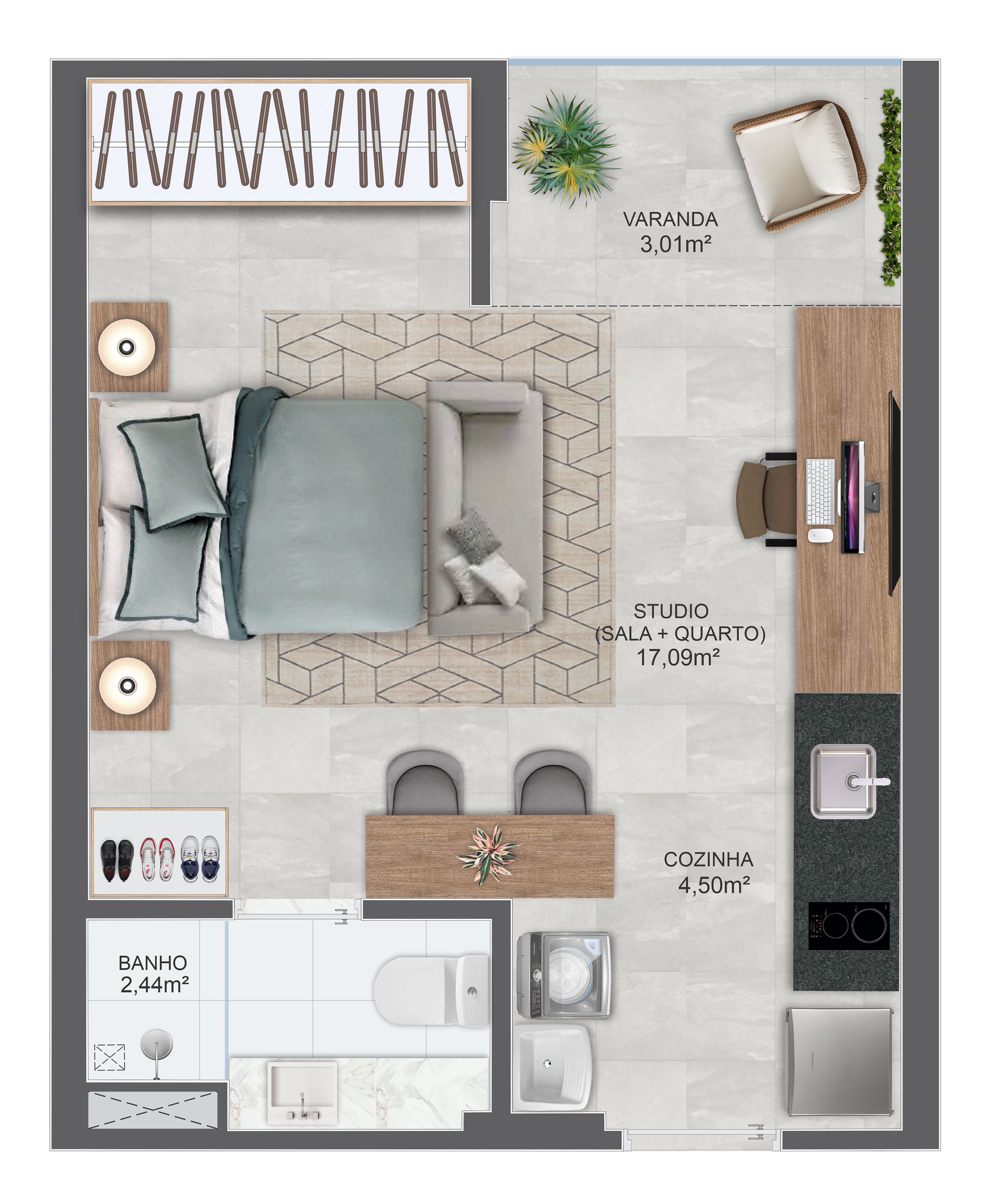 Imagem Apartamento com 2 Quartos à Venda, 60 m² em Praia da Costa - Vila Velha