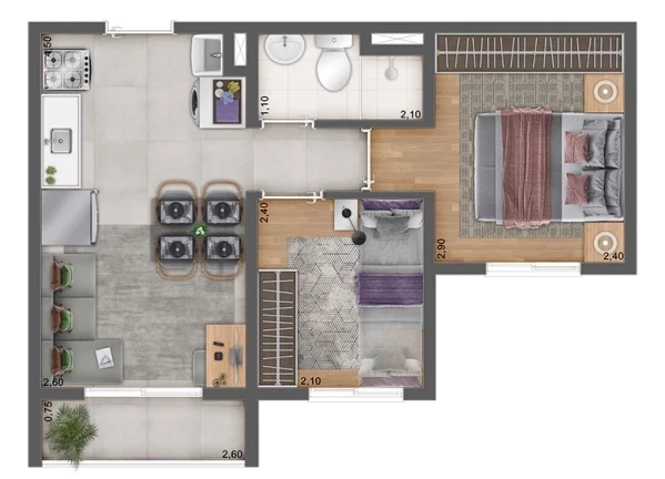 Imagem Apartamento com 2 Quartos à Venda,  em Parque Industrial Tomas Edson - São Paulo