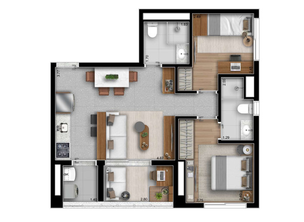 Imagem Apartamento com 2 Quartos à Venda, 58 m² em Perdizes - São Paulo