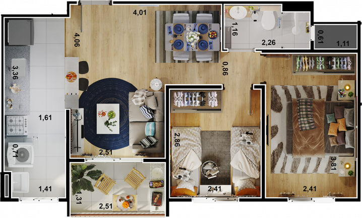 Imagem Apartamento com 2 Quartos à Venda, 50 m² em Jardim Record - Taboão da Serra Imagem Apartamento com 2 Quartos à Venda, 50 m² em Jardim Record - Taboão da Serra
