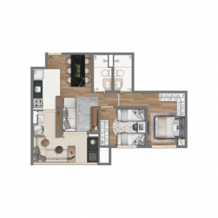 Imagem Apartamento com 2 Quartos à Venda, 60 m² em Vila Mazzei - São Paulo