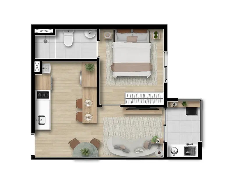 Imagem Apartamento com 2 Quartos à Venda, 37 m²em Santa Efigênia - São Paulo