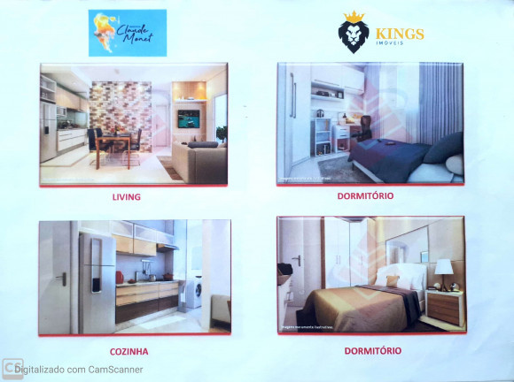 Imagem Apartamento com 2 Quartos à Venda, 46 m² em Parque São Vicente - São Vicente