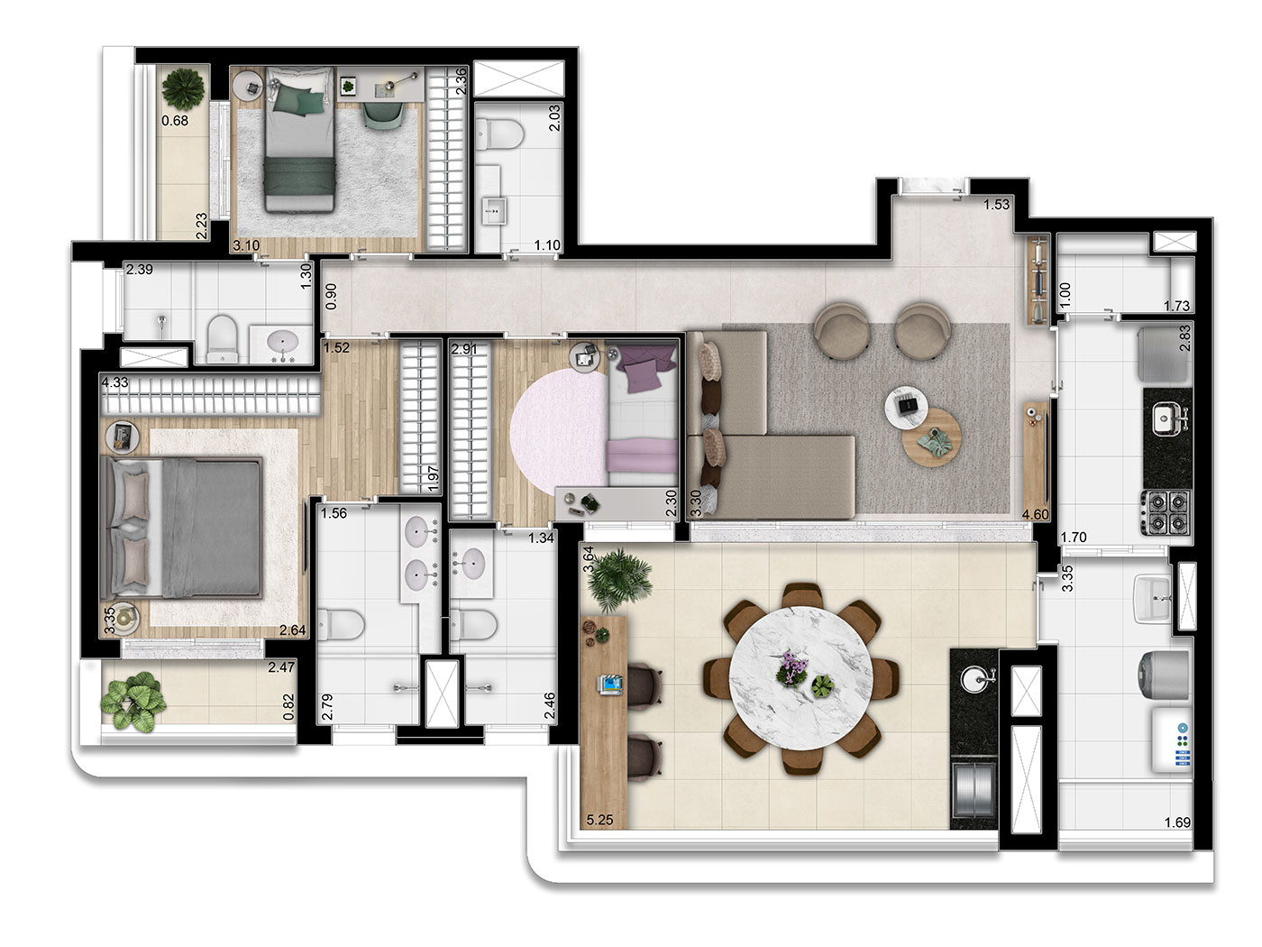 Imagem Apartamento com 3 Quartos à Venda, 115 m²em Perdizes - São Paulo