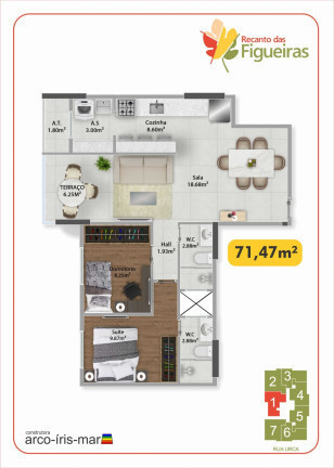 Imagem Apartamento com 2 Quartos à Venda,  em Guilhermina - Praia Grande