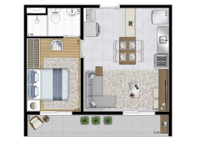Imagem Apartamento com 1 Quarto à Venda, 31 m²em Socorro - São Paulo Imagem Apartamento com 1 Quarto à Venda, 31 m²em Socorro - São Paulo