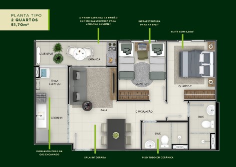 Imagem Apartamento com 2 Quartos à Venda, 51 m² em Nossa Senhora da Conceição - Paulista