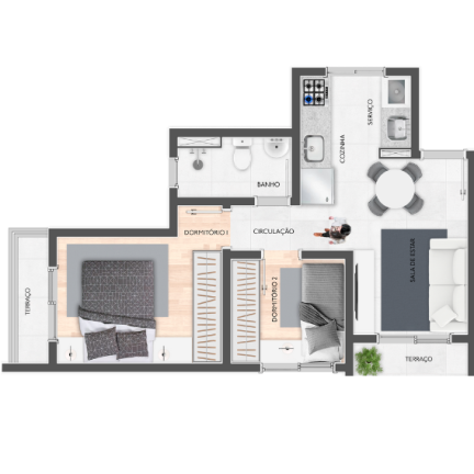 Imagem Apartamento com 2 Quartos à Venda, em Cidade Patriarca - São Paulo Imagem Apartamento com 2 Quartos à Venda, em Cidade Patriarca - São Paulo