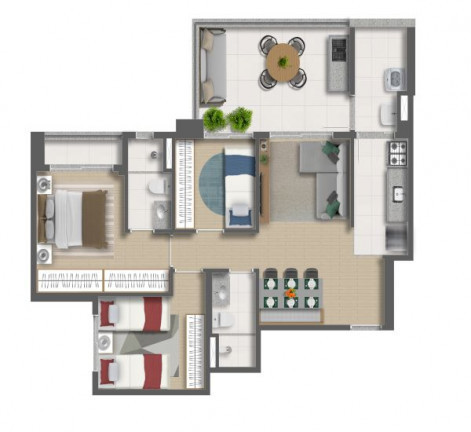 Imagem Apartamento com 3 Quartos à Venda, em Vila Mascote - São Paulo Imagem Apartamento com 3 Quartos à Venda, em Vila Mascote - São Paulo