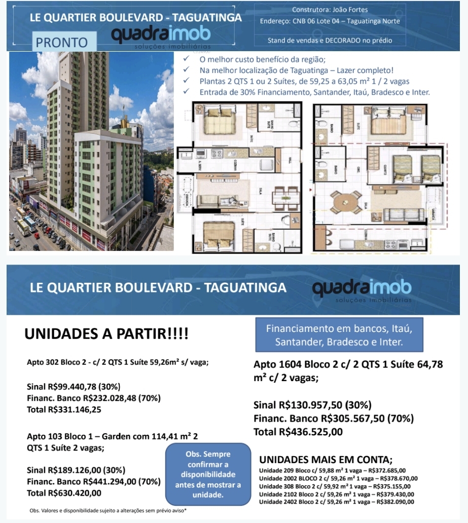 Imagem Apartamento com 1 Quarto à Venda, 30 m²em Sul (Águas Claras) - Brasília Imagem Apartamento com 1 Quarto à Venda, 30 m²em Sul (Águas Claras) - Brasília